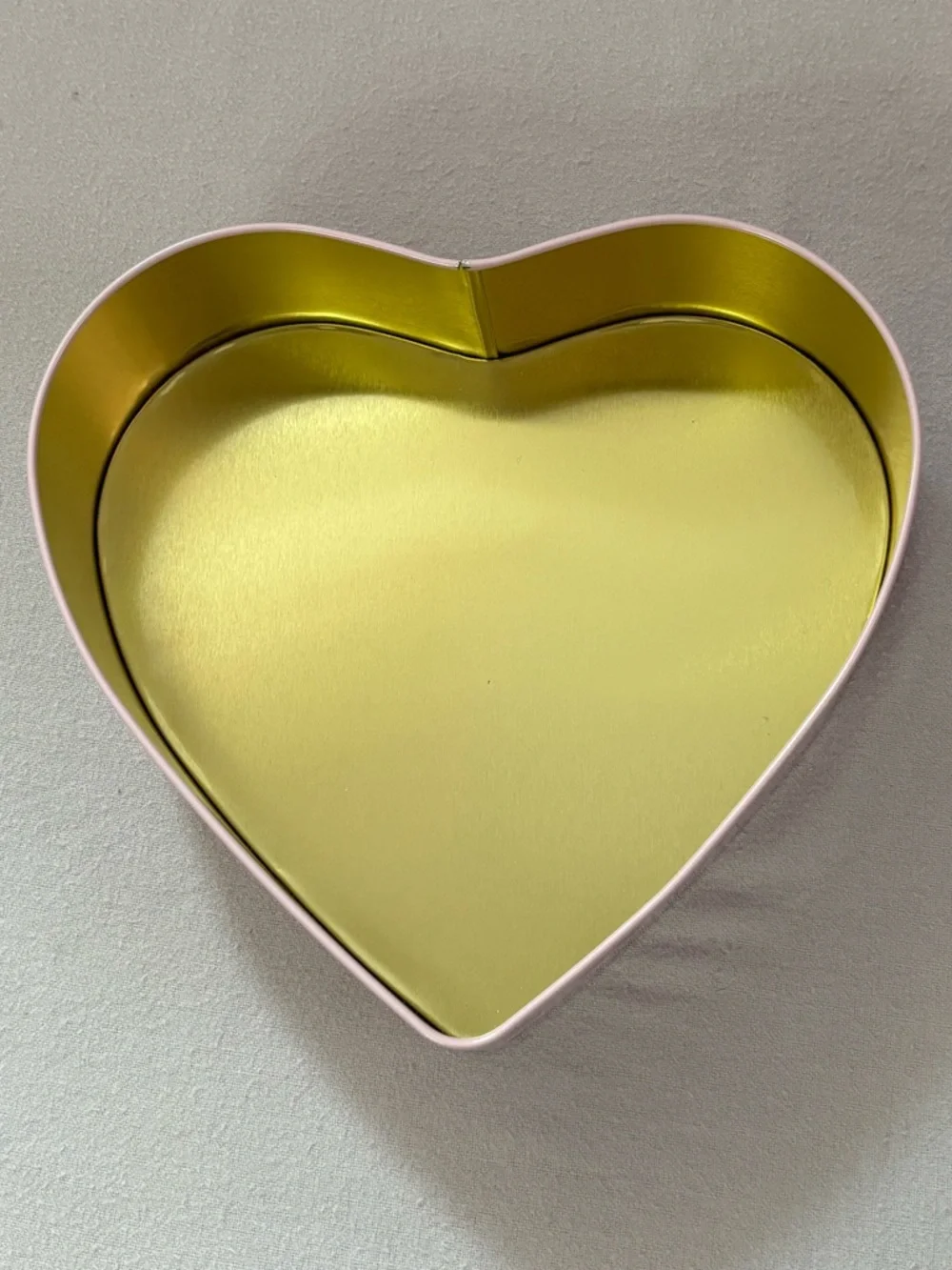 Heart-Shaped Gnome Storage Tin in Pink & Red 